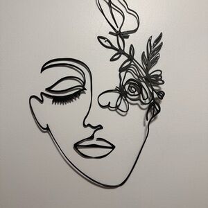 Elegant Black Wire Wall Art Decor